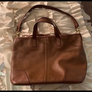Gorgeous thick leather coach bag